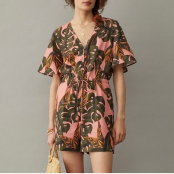 FARM Rio Pants - NWT Farm Rio Sunset Palm Romper M